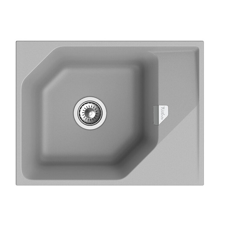 Изображение товара Кухонная мойка Rivelato Locus LS-65 grigio metallizzato, 65 x 50 см, кварц, цвет серый металлик Изображение товара Кухонная мойка Rivelato Locus LS-65 grigio metallizzato, 65 x 50 см, кварц, цвет серый металлик