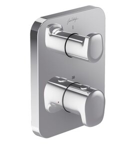 Изображение товара Смеситель термостатический Jacob Delafon Hybrid E75385-CP, для душа, внешняя часть