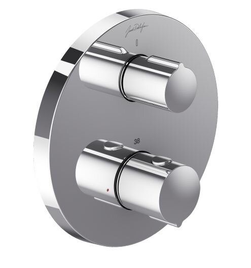 Изображение товара Термостатический смеситель Jacob Delafon Round для душа хром 180 мм