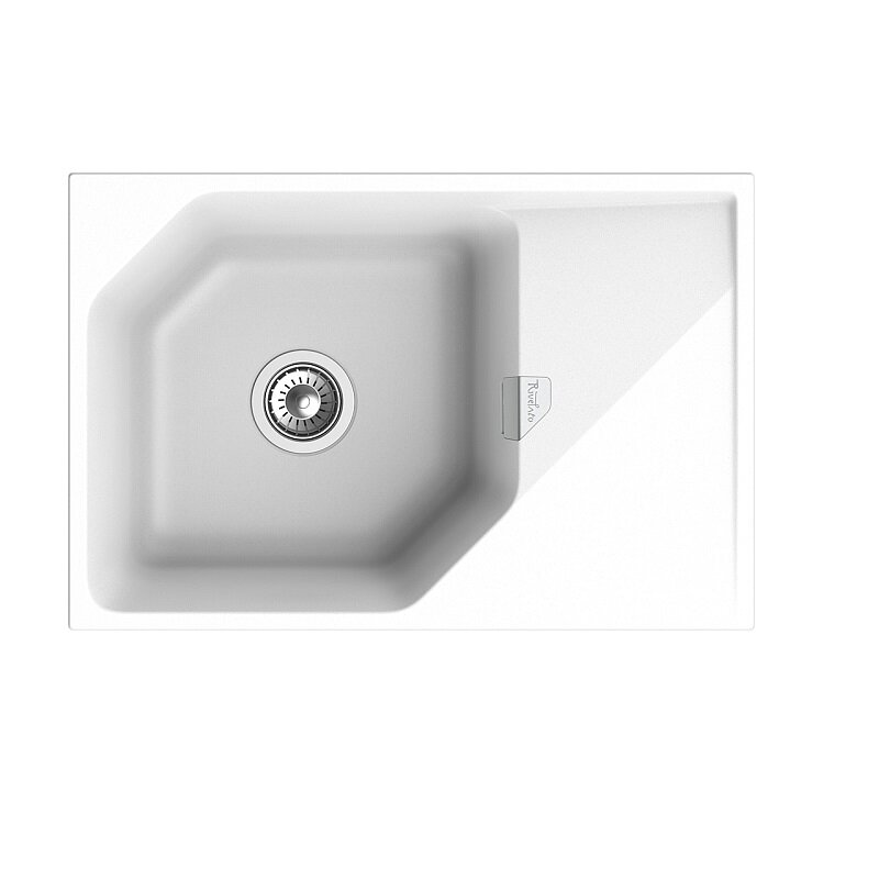 Изображение товара Кухонная мойка Rivelato Locus LS-75 brina, 75 x 50 см, кварц, цвет иней