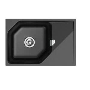 Изображение товара Кухонная мойка Rivelato Locus LS-75 nero, 75 x 50 см, кварц, цвет черный