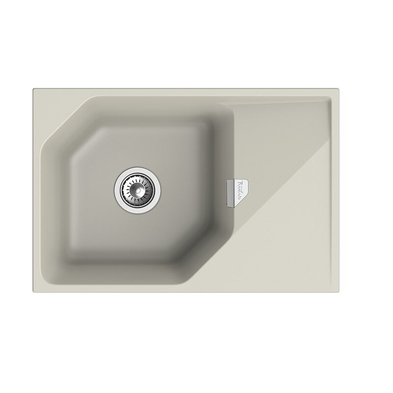 Изображение товара Кухонная мойка Rivelato Locus LS-75 topazio, 75 x 50 см, кварц, цвет топаз