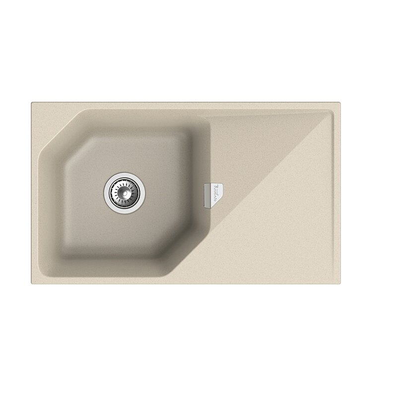 Изображение товара Кухонная мойка Rivelato Locus LS-85 кварцевая темно-бежевый 85x50 см