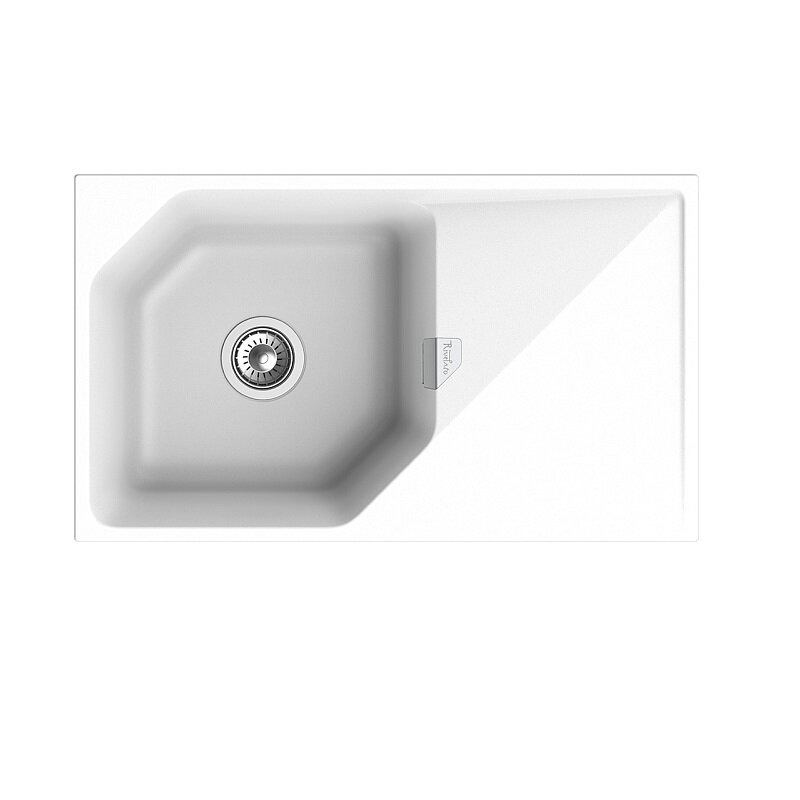 Изображение товара Кухонная мойка Rivelato Locus LS-85 brina, 85 x 50 см, кварц, цвет иней