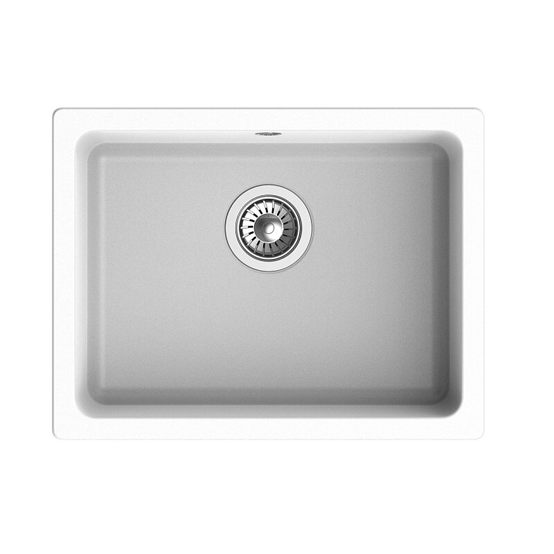 Изображение товара Кухонная мойка Rivelato Berkana BK-50 brina из искусственного камня 56x43 см иней