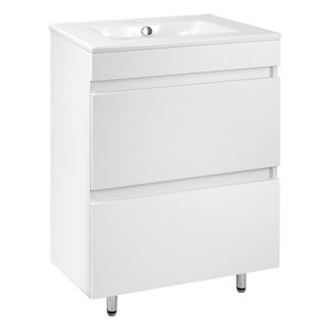 Изображение товара Тумба с раковиной Toppus Velvet 60 см белый матовый напольная