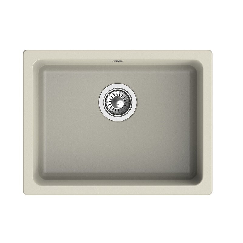 Изображение товара Кухонная мойка Rivelato Berkana BK-50 topazio 56x43 см кварц бежевый матовая