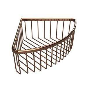 Изображение товара Полка угловая Bemeta Coral 158208312, 26.5 см, PVD-покрытие, медное золото глянцевое