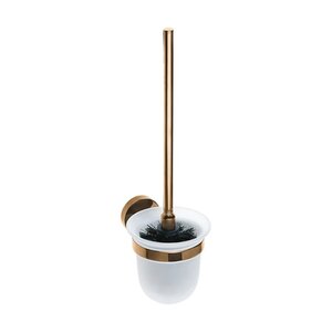 Изображение товара Ершик для унитаза Bemeta Coral 158113017, 9.5 х 14 х 37 см, настенный, PVD-покрытие, медное золото глянцевое