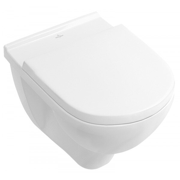 Изображение товара Безободковый Унитаз подвесной Villeroy&Boch O.novo 5688HR01 с сиденьем Soft-Close, альпийский белый