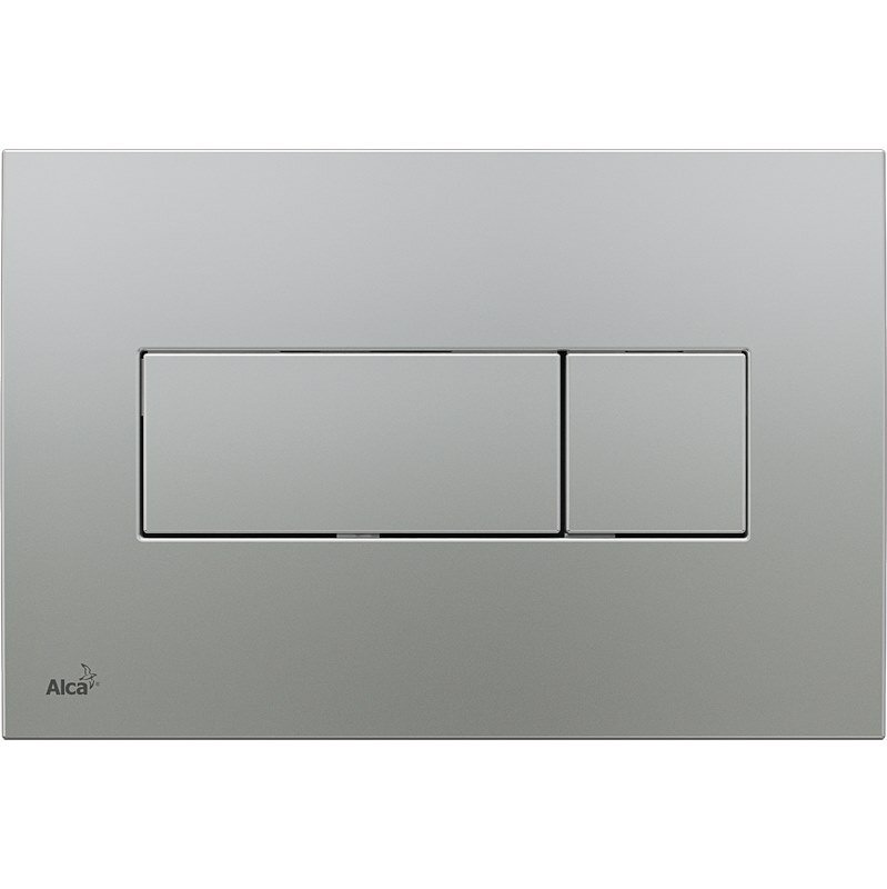 Изображение товара Клавиша смыва AlcaPlast M372 хром матовый для унитаза с механическим, пневматическим или электронны