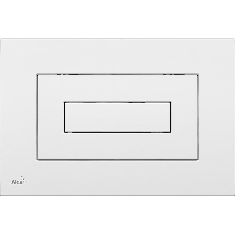 Изображение товара Клавиша смыва AlcaPlast M470 белая для унитаза системы двойного слива