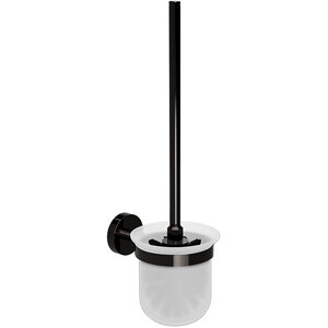 Изображение товара Ершик для унитаза Bemeta Hematit 159113017 9.5 х 14 х 37 см настенный, антрацит глянцевый