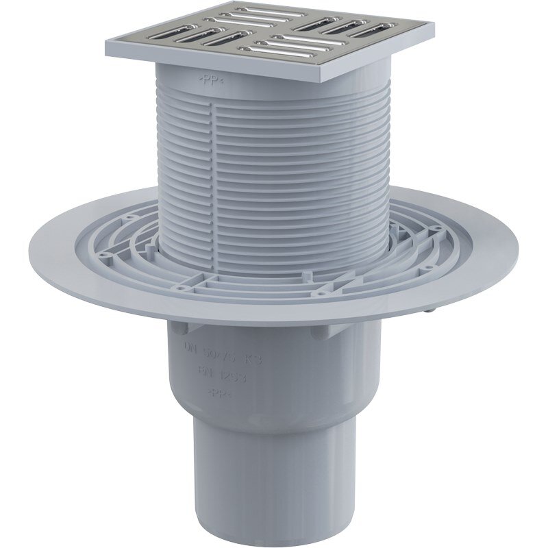 Изображение товара Душевой трап AlcaPlast APV2324 с прямой подводкой нержавеющая сталь