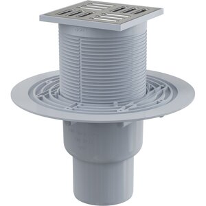 Изображение товара Душевой трап AlcaPlast APV2324 с прямой подводкой нержавеющая сталь