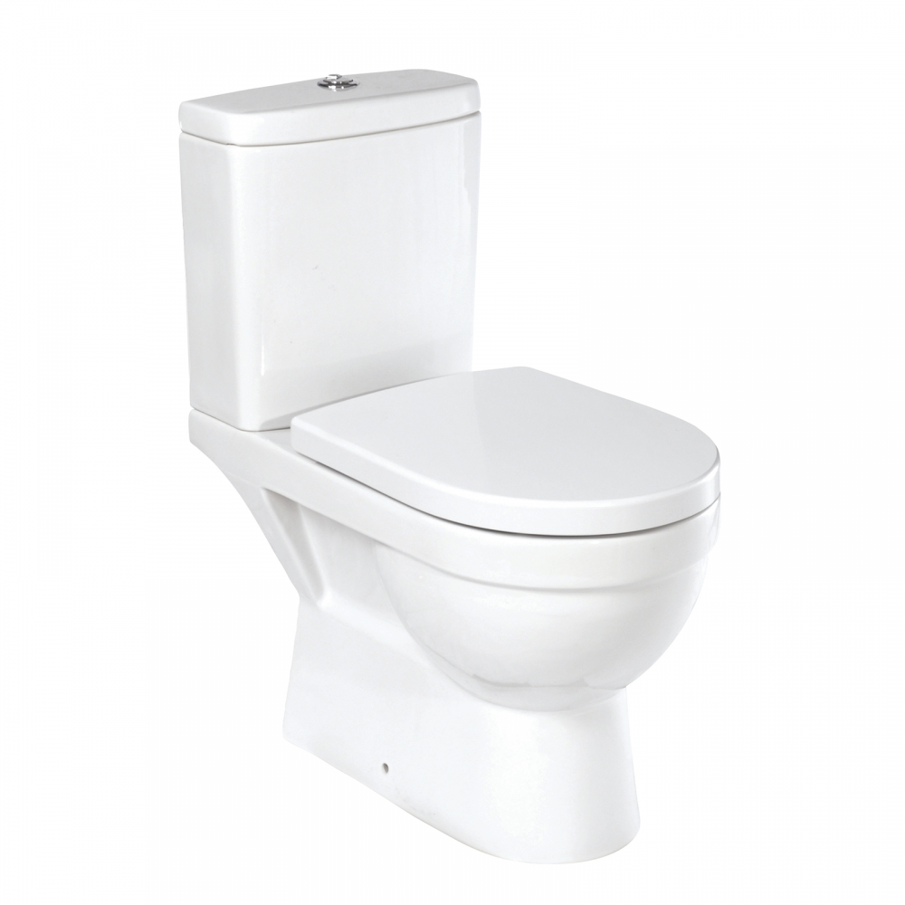 Изображение товара Напольный унитаз Kirovit Престиж Вн УнБ51 с крышкой микролифт и двумя режимами слива