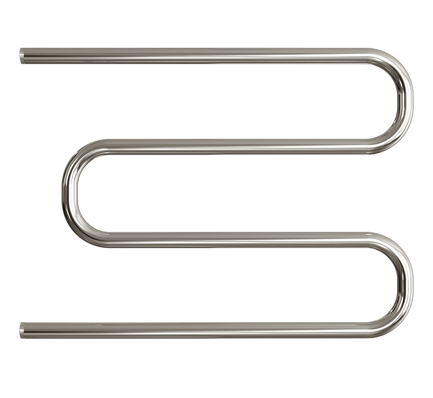 Изображение товара Водяной полотенцесушитель Двин M 60x80 из нержавеющей стали с боковым подключением