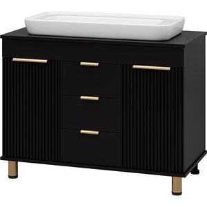 Изображение товара Тумба под раковину Brevita Enfida ENF-06100-0243Я, 100 см, напольная, цвет черный