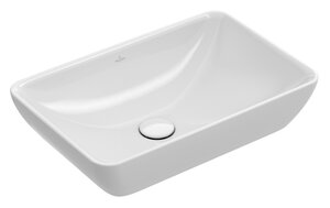 Изображение товара Раковина Villeroy&Boch Venticello 55 х 36 см, на столешницу, с переливом, альпийский белый CeramicPlus, 411355R1