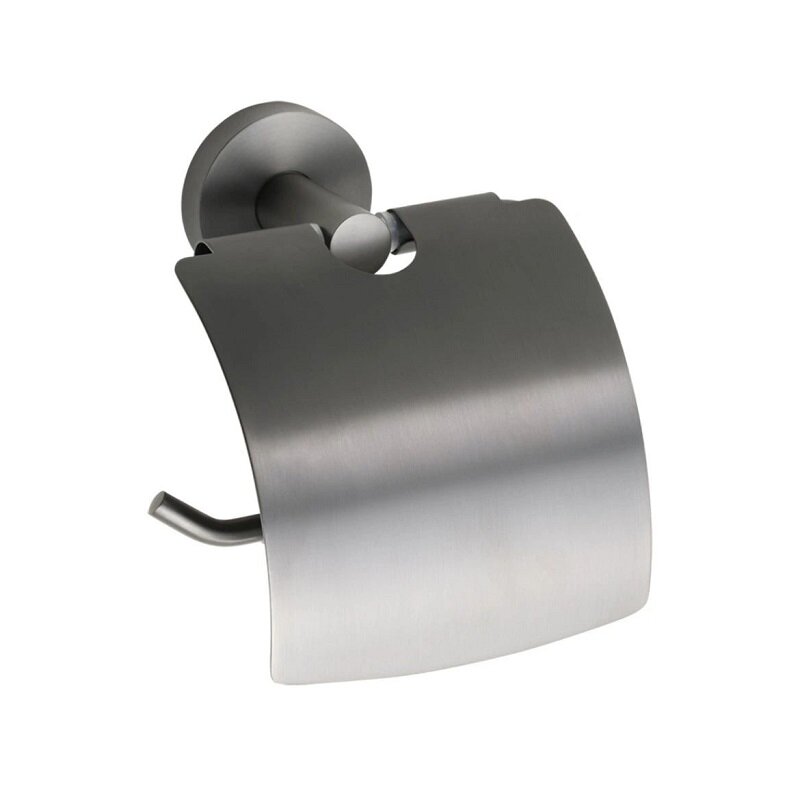 Изображение товара Держатель туалетной бумаги Bemeta Graphit 156112012, с крышкой, антрацит матовый