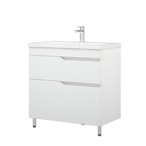 Изображение товара Тумба под раковину Corozo Теона 80 Z2 SD-00001512, 80 см, напольная, белая