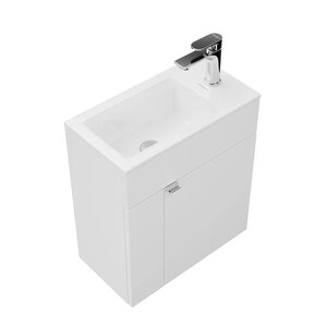 Изображение товара Тумба под раковину Kerama Marazzi Lato LAT 50 см белая глянцевая подвесная