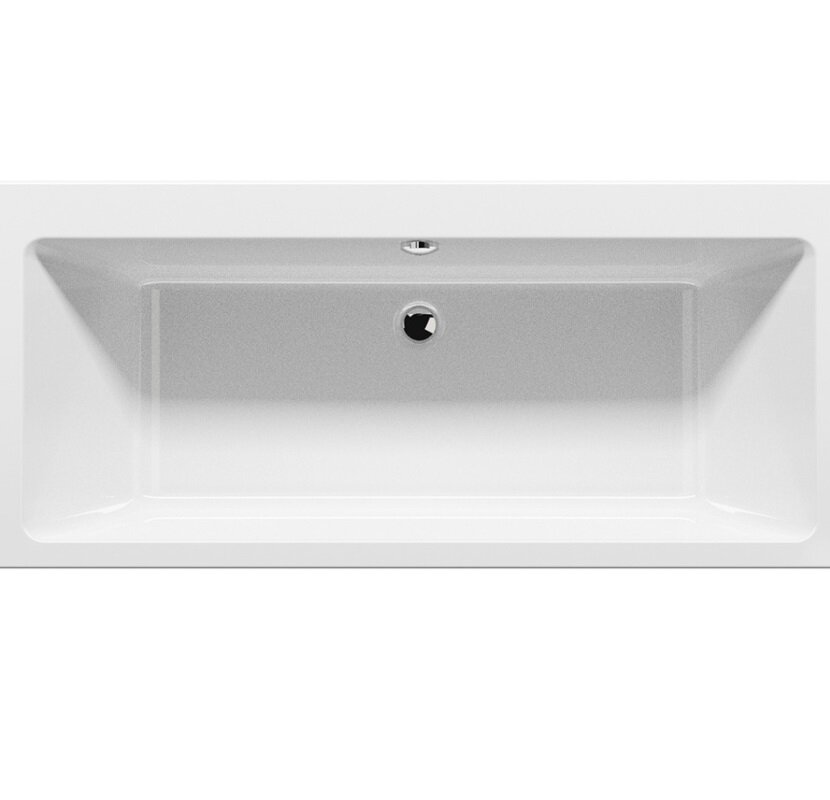 Изображение товара Акриловая встраиваемая ванна Riho Lugo Wall Velvet 180x80 см белый матовый