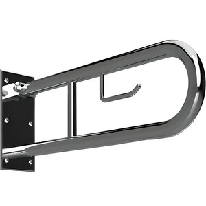 Изображение товара Откидной поручень Bemeta Help 301406321 хром глянец 85 см для ванной и туалета