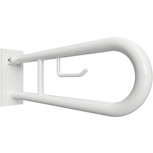 Изображение товара Откидной поручень Bemeta Help 301407273, белый, 60 см, нержавеющая сталь