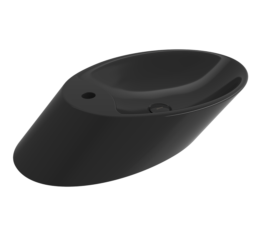 Изображение товара Раковина Bocchi Vessel 1021-005-0126 черная угловая 71 см фарфор