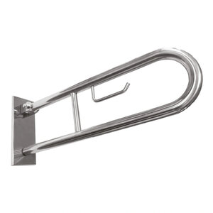 Изображение товара Поручень откидной Bemeta Help 301407292 91.6 см хром матовый для ванной и туалета