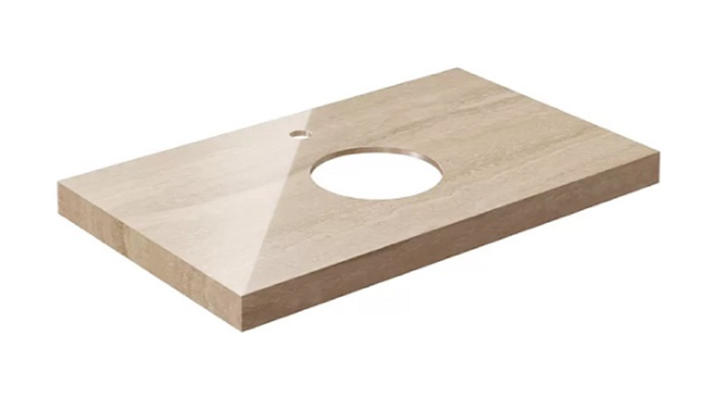 Изображение товара Столешница Kerama Marazzi Canaletto Риальто CN80.SG560422R, 80 см, керамогранит, цвет бежевый лаппатированный Изображение товара Столешница Kerama Marazzi Canaletto Риальто CN80.SG560422R, 80 см, керамогранит, цвет бежевый лаппатированный
