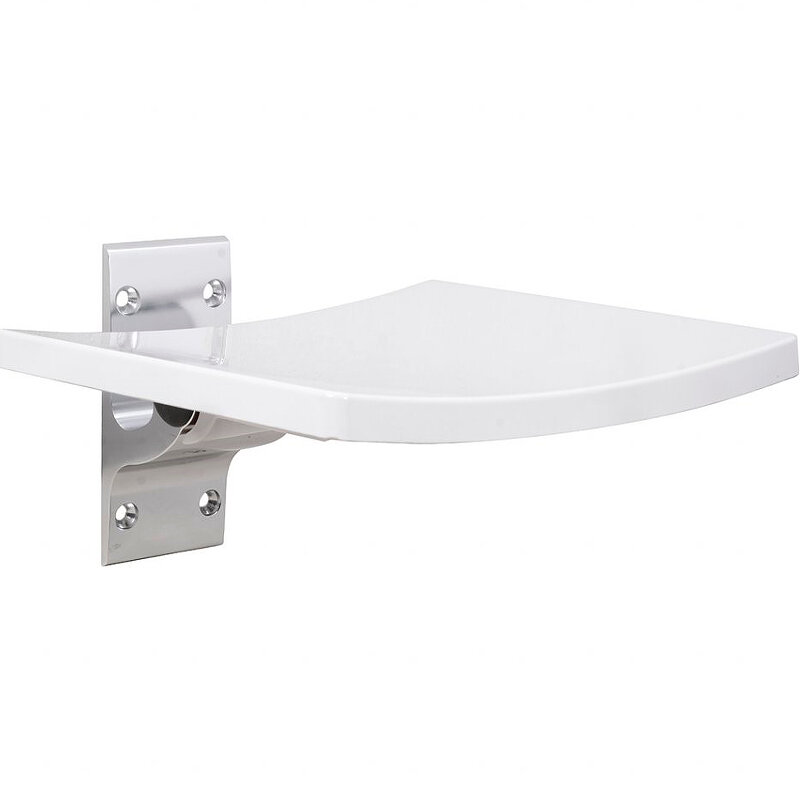 Изображение товара Откидное сиденье для душа Bemeta Help 355125037, белое, складное, монтаж на стену