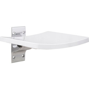 Изображение товара Откидное сиденье для душа Bemeta Help 355125037, белое, складное, монтаж на стену