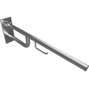 Изображение товара Поручень откидной Bemeta Help 301607782 с держателем для туалетной бумаги