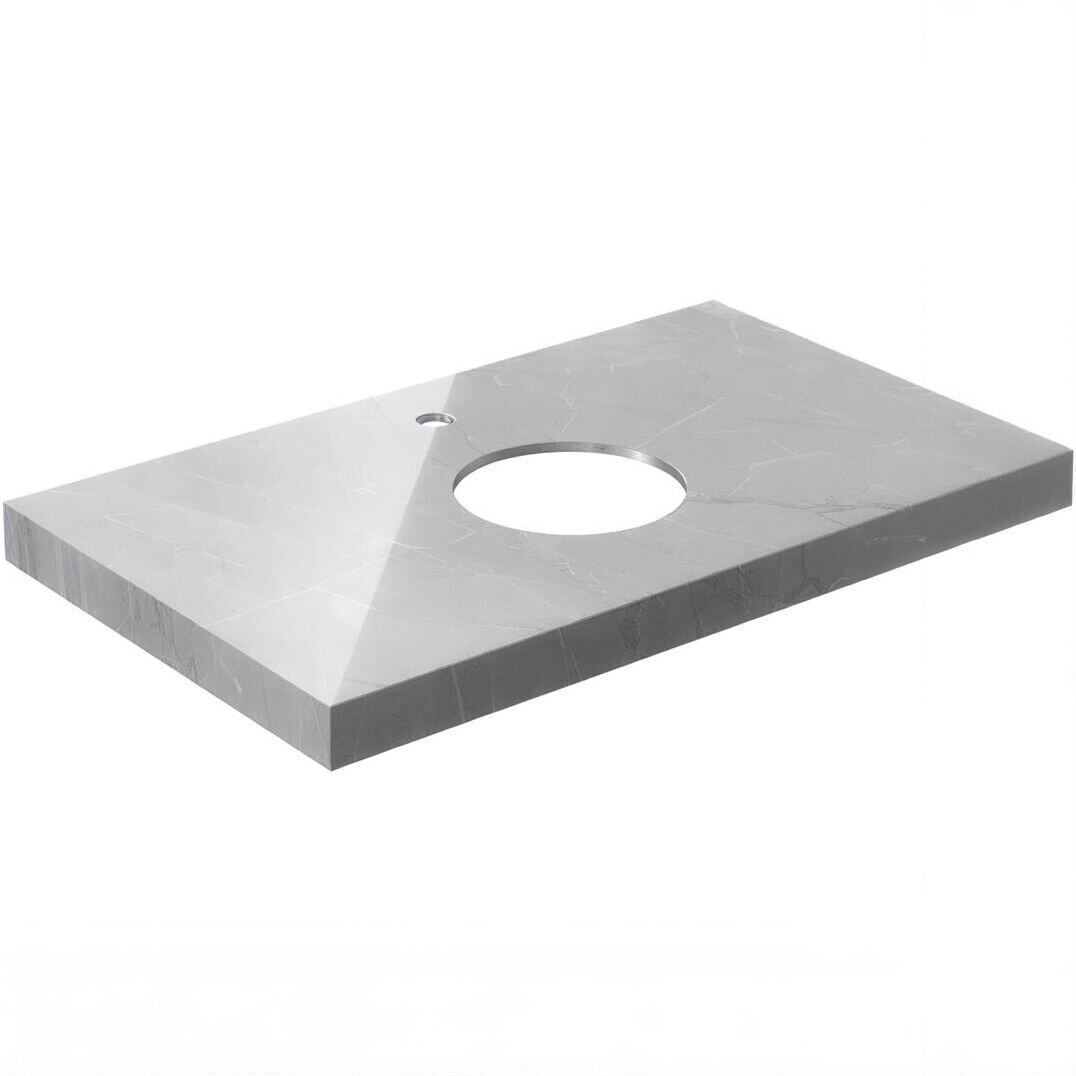 Изображение товара Столешница Kerama Marazzi Canaletto Риальто CN80.SG560722R, 80 см, керамогранит, цвет серый лаппатированный Изображение товара Столешница Kerama Marazzi Canaletto Риальто CN80.SG560722R, 80 см, керамогранит, цвет серый лаппатированный