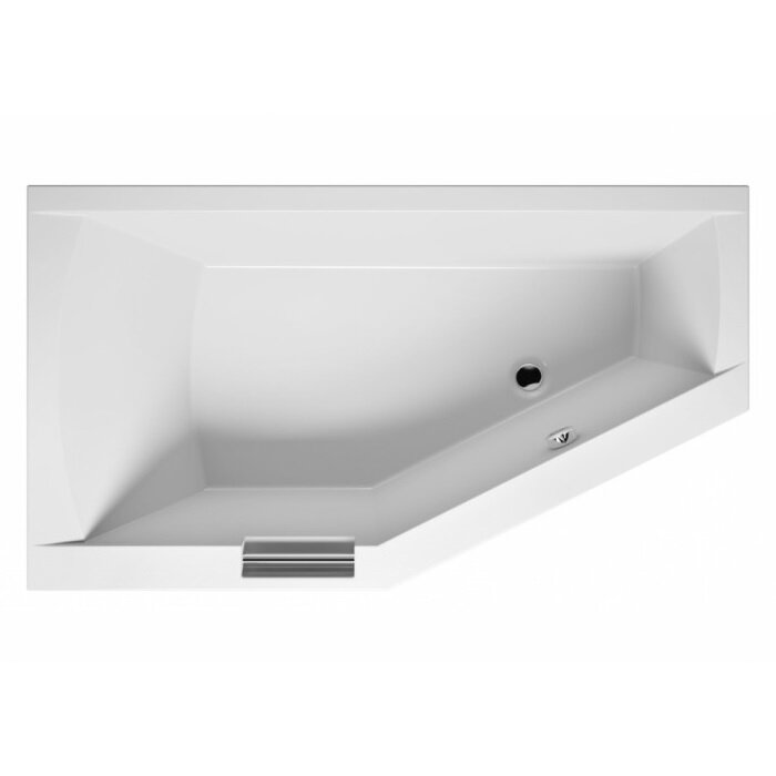 Изображение товара Акриловая угловая ванна Riho Geta Plug & Play 170x90 см, белая, асимметричная