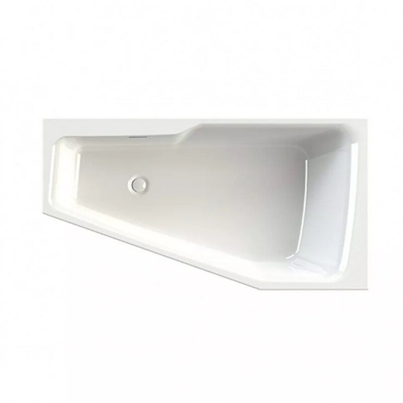 Изображение товара Акриловая ванна Riho Rething Space Fall Plug & Play B115009005/B116009005, 180 x 110 см, наполнение через перелив, левая/правая, цвет белый