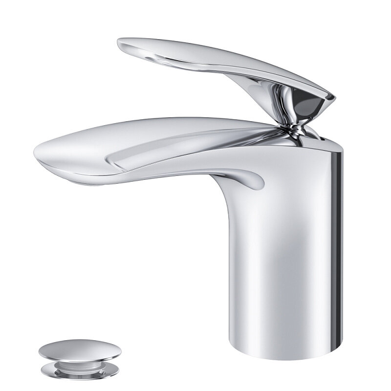 Изображение товара Смеситель Am.Pm Sensation F3082164 для раковины, с донным клапаном, хром Изображение товара Смеситель Am.Pm Sensation F3082164 для раковины, с донным клапаном, хром