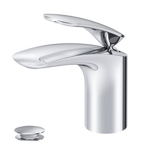 Изображение товара Смеситель Am.Pm Sensation F3082164 для раковины, с донным клапаном, хром