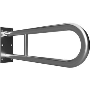 Изображение товара Откидной поручень Bemeta Help 86.6 см хром матовый для ванной комнаты