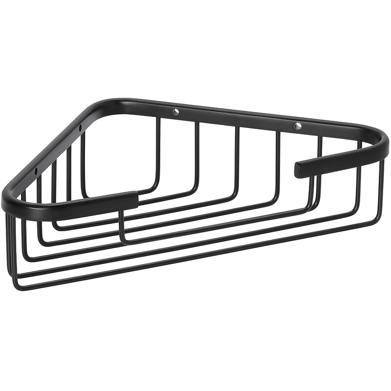 Изображение товара Полка Bemeta Cytro 102308120 Черный матовый — настенная угловая 24.5 см