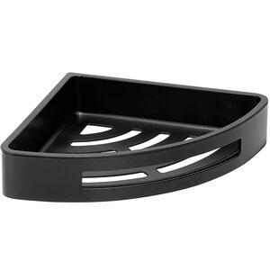 Изображение товара Угловая полка Bemeta Cytro 153102390 из нержавеющей стали черный матовый 29х4.7х22 см