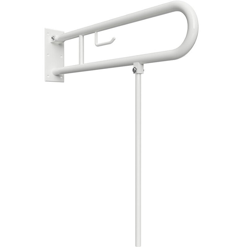 Изображение товара Откидной поручень Bemeta Help 301406274N из нержавеющей стали 61.6 см белый