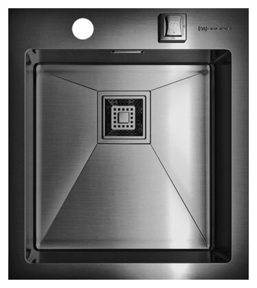 Изображение товара Кухонная мойка Omoikiri Akisame 41-GM из воронёной стали gunmetal