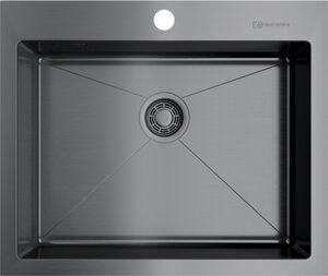 Изображение товара Мойка кухонная Omoikiri Akisame 59-GM 4973096, воронёная сталь, gunmetal Изображение товара Мойка кухонная Omoikiri Akisame 59-GM 4973096, воронёная сталь, gunmetal