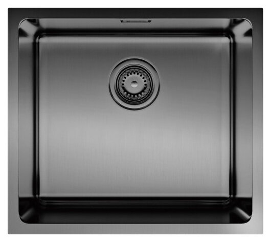 Изображение товара Кухонная мойка Omoikiri Tadzava 49-GM из вороненой стали, 2 раковины, угол