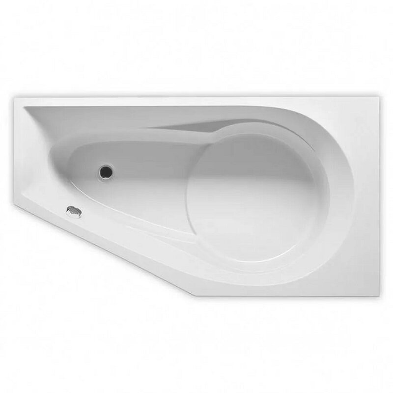 Изображение товара Ванна акриловая Riho Yukon Plug & Play, B008012005/B009012005, 160 x 90 см, левая/правая, цвет белый