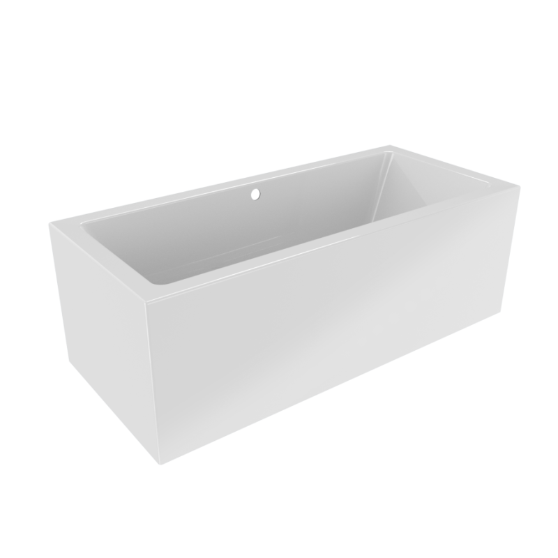 Изображение товара Акриловая ванна Riho Rething Cubic Fall Plug & Play 160x70 см белая