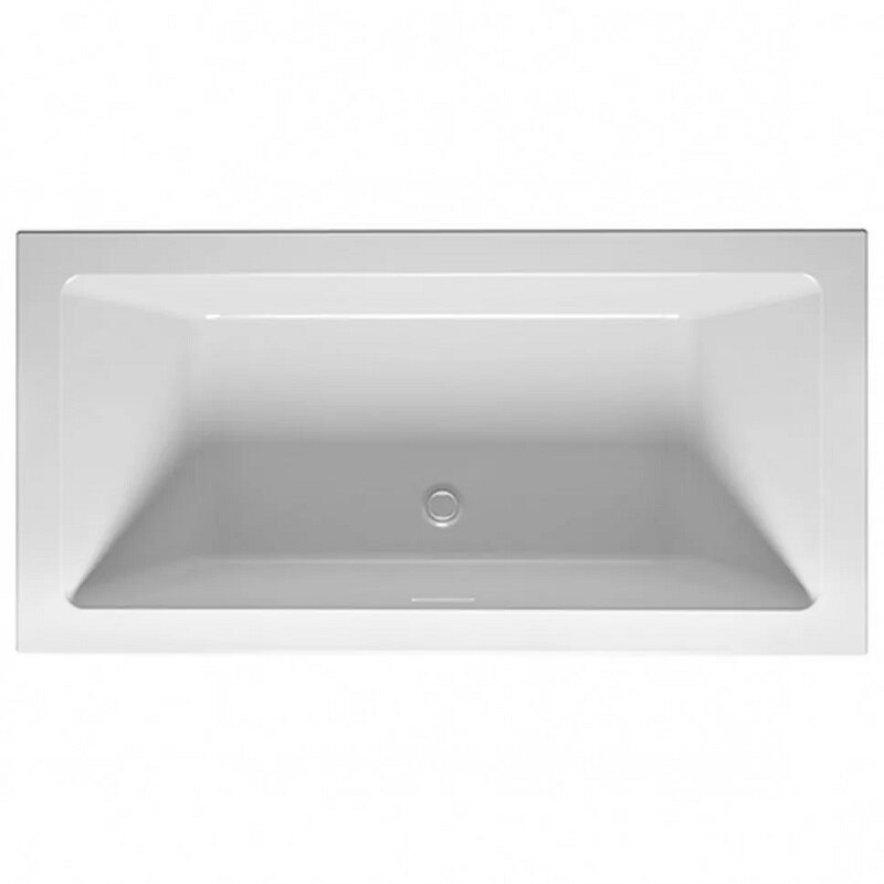 Изображение товара Акриловая ванна Riho Rething Cubic Fall Plug & Play, B106023005/B106022005, 180 x 80 см, наполнение через перелив, литые панели слева/справа, цвет белый